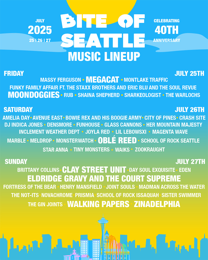 Bite of Seattle Music Lineup