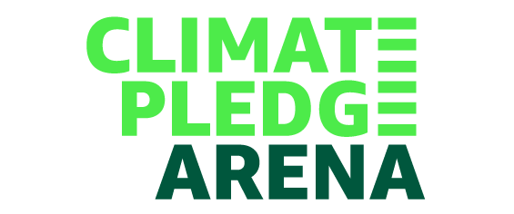 logo says Climate Pledge Arena in green lettering